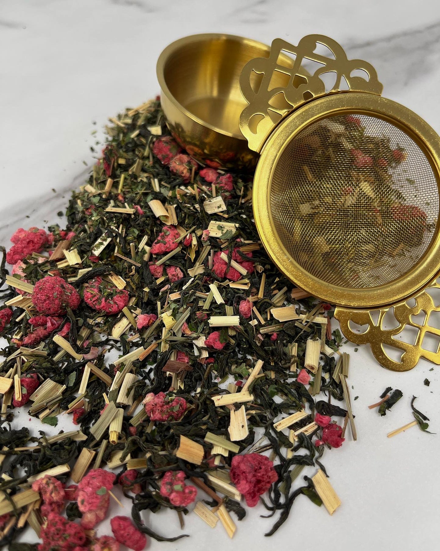 Elaborate Teapot Strainer